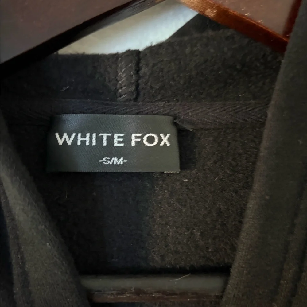 WHITE FOX 3 Offstage Hoodie Black Monochrome Size Small Medium - Picture 4 of 6
